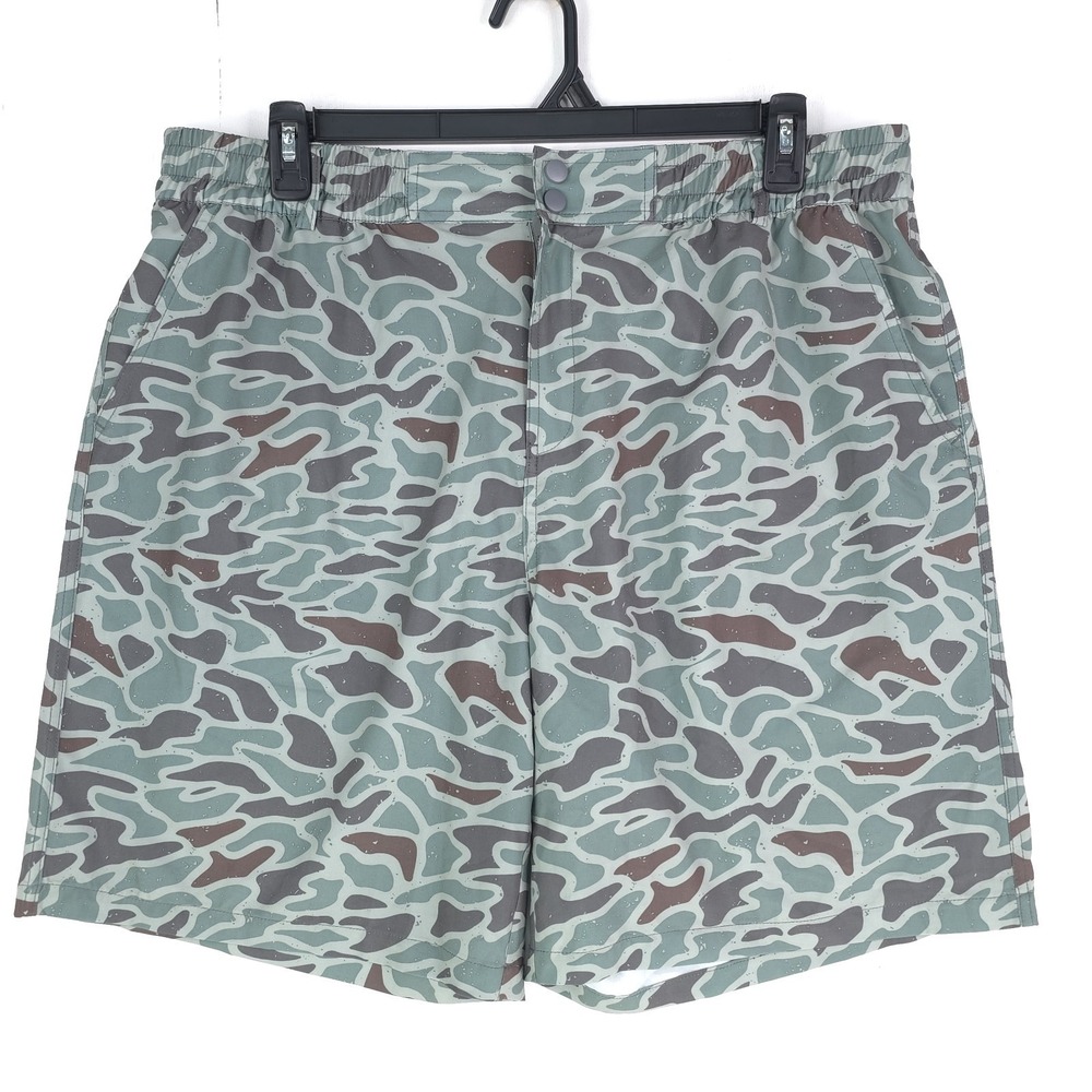 Burlebo Everyday Shorts Men 2XL Retro Duck Camo Performance Stretch Lightweight